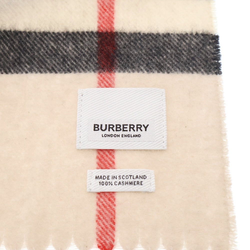 BURBERRY(バーバリー) ノヴァチェック カシミヤ マフラー ベージュ 8015533