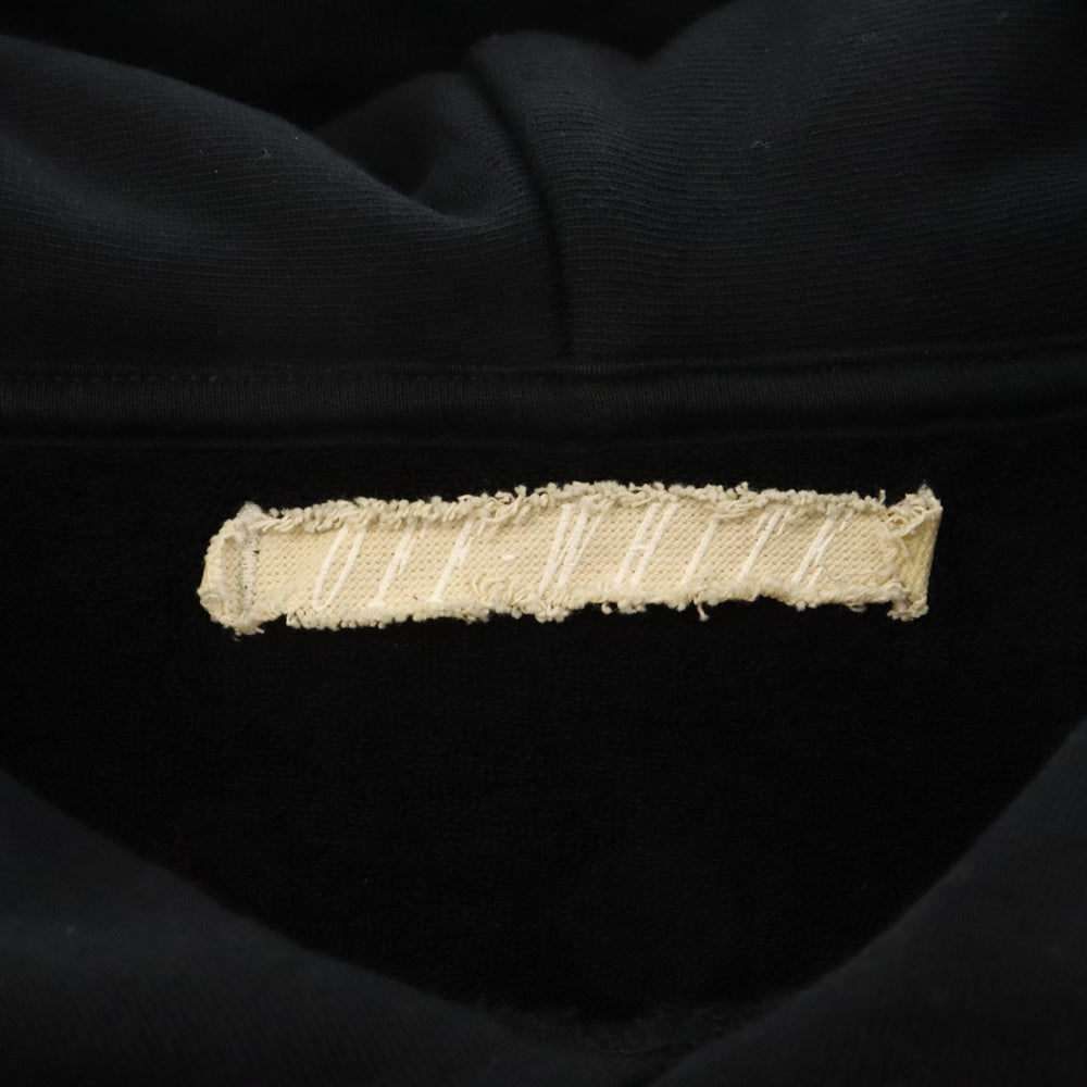 OFF-WHITE(オフホワイト) 15AW ×Fragment design Melanism Mesh Pocket Pool Hoodie フラグメント メッシュポケット プルオーバースウェットパーカー フーディー ブラック
