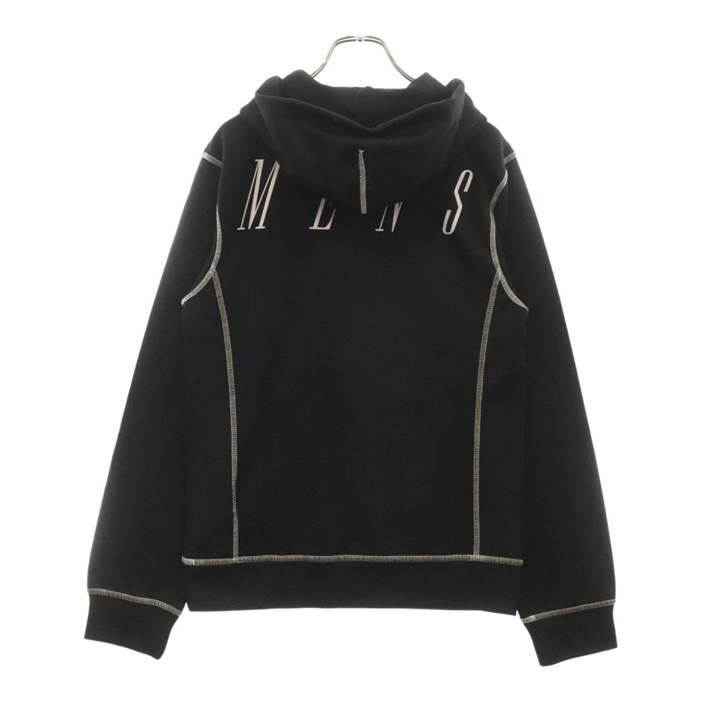 OFF-WHITE(オフホワイト) 17SS Applique Hooded Sweatshirt プルオーバースウェットパーカー フーディー ブラック
