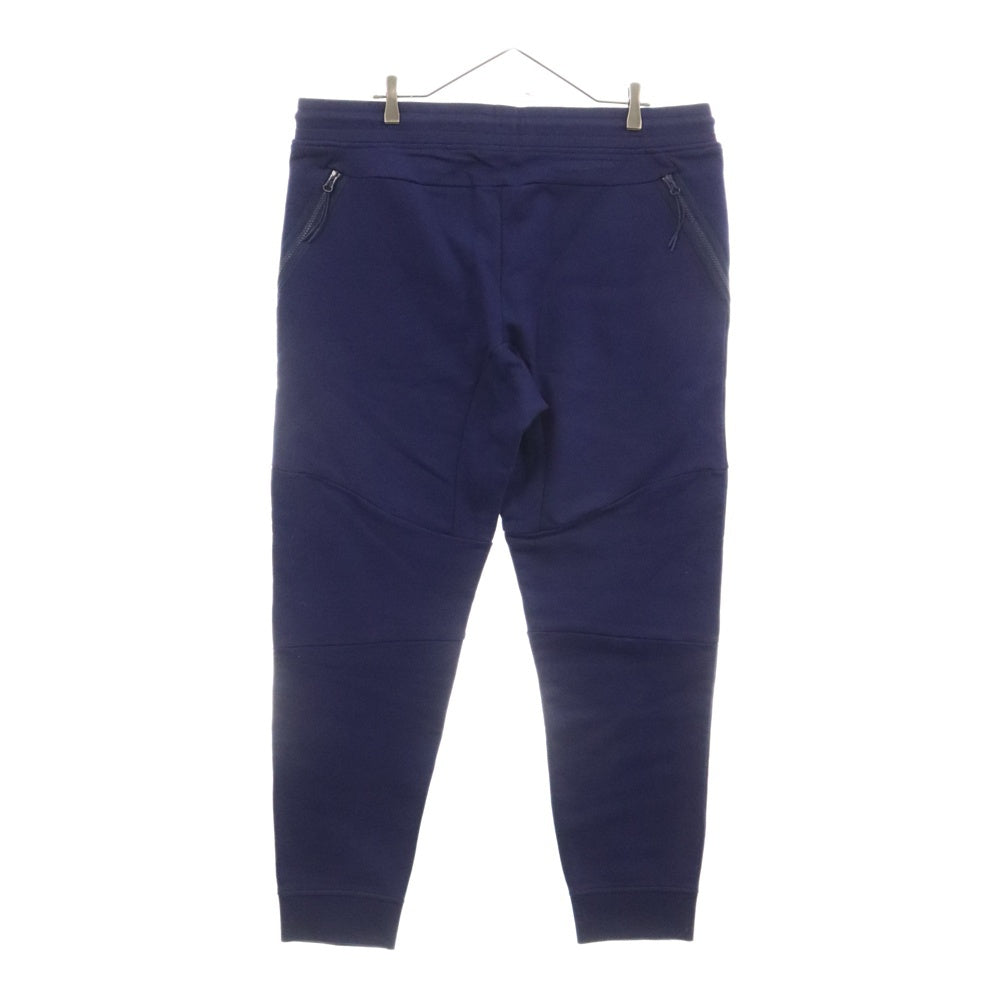 C.P. Company(シーピーカンパニー) DIAGONAL RAISED FLEECE UTILITY SWEATPANTS ZIP ロゴジップ スウェットパンツ ブルー 11CMSP061A