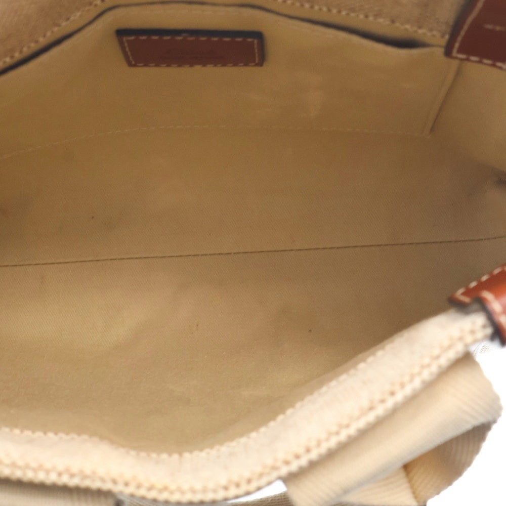 Chloe(クロエ) SMALL WOODY TOTE BAG ウッディ スモール コットンキャンバストートバッグ ハンドバッグ ベージュ