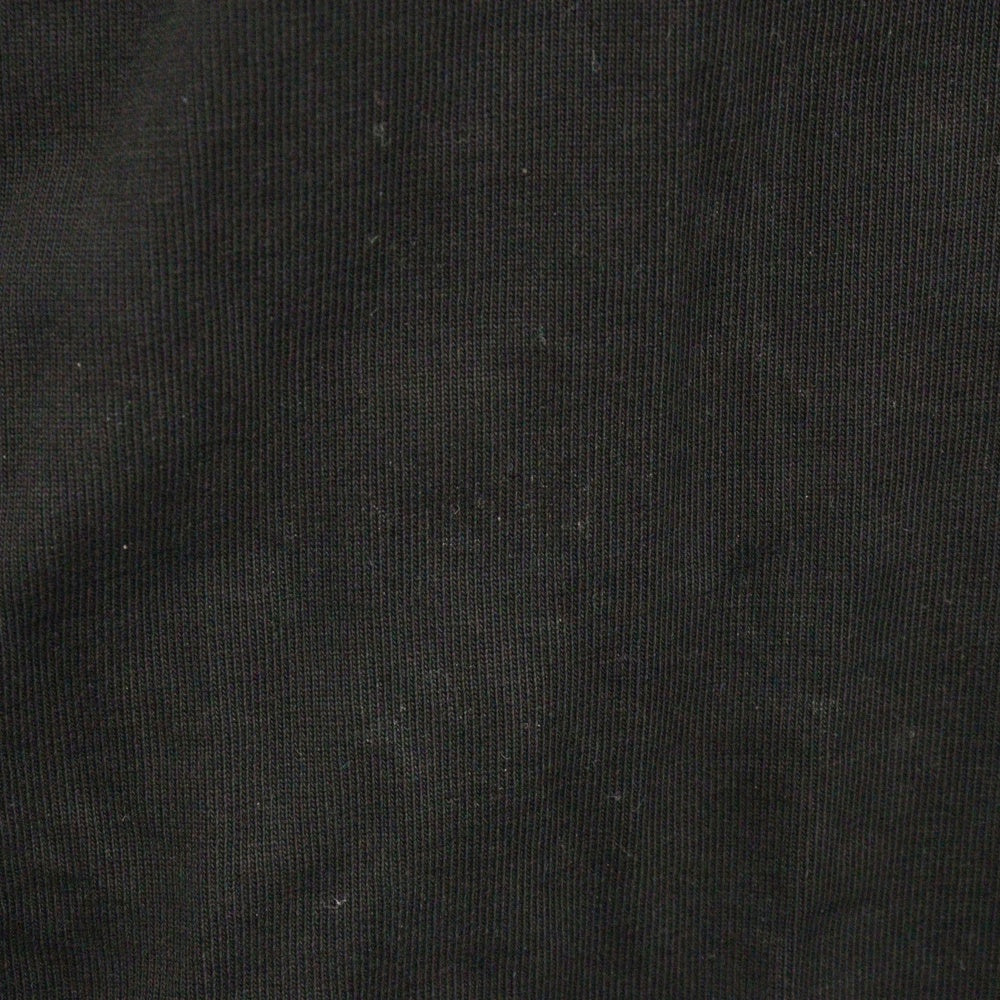 FUTUR(フューチャー) バックプリント レイヤード長袖Tシャツ カットソー ブラック