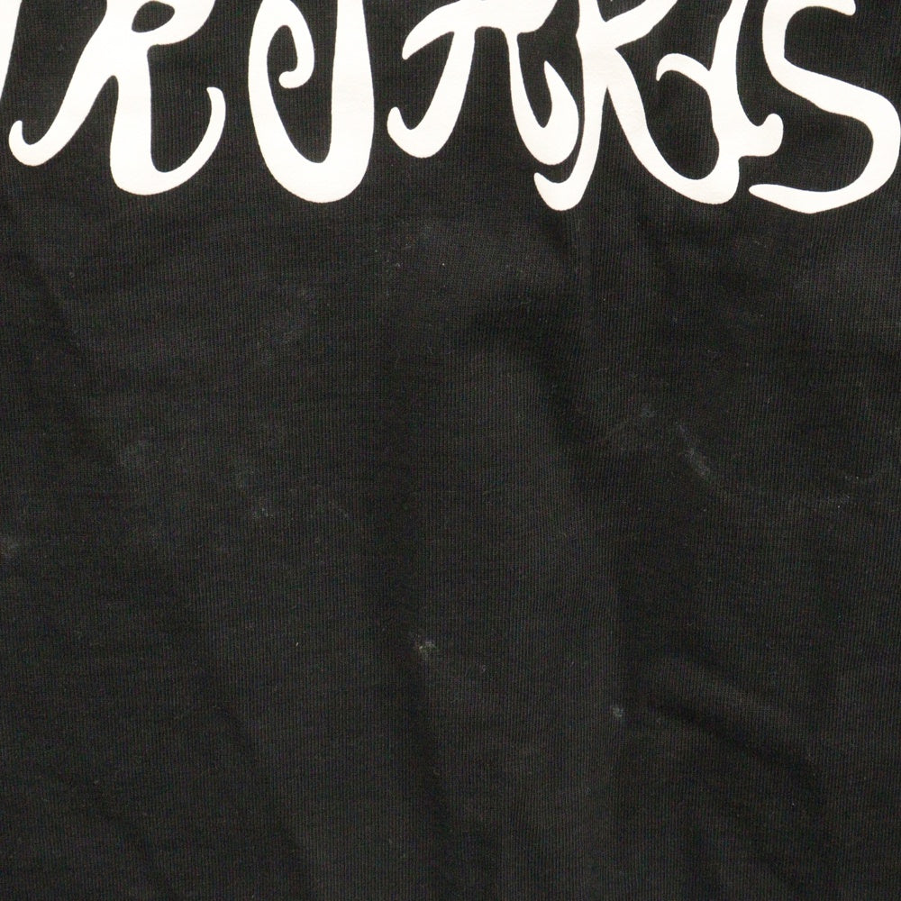 FUTUR(フューチャー) バックプリント レイヤード長袖Tシャツ カットソー ブラック