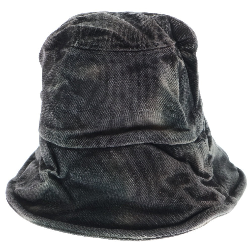 THUG CLUB(サグクラブ) 24AW Bio Army Bucket Hat アーミー デニム バケットハット 帽子 ブラック TC24AC2601