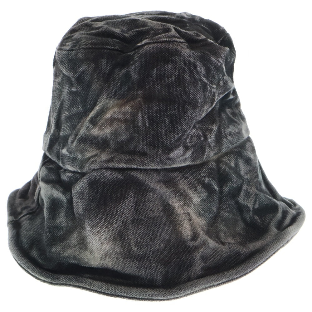 THUG CLUB(サグクラブ) 24AW Bio Army Bucket Hat アーミー デニム バケットハット 帽子 ブラック TC24AC2601