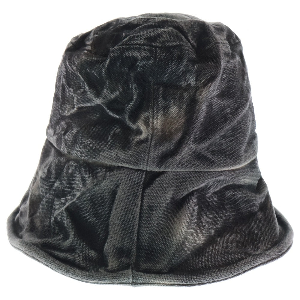 THUG CLUB(サグクラブ) 24AW Bio Army Bucket Hat アーミー デニム バケットハット 帽子 ブラック TC24AC2601