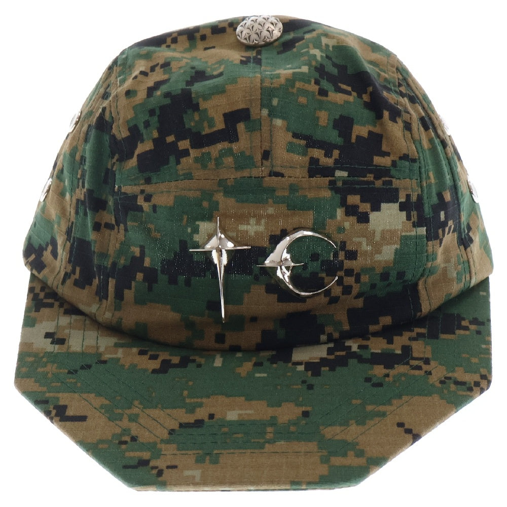 THUG CLUB(サグクラブ) 24AW TC ARMY CAP アーミー キャップ 帽子 デジタルカモ グリーン 帽子 TC24AC2104