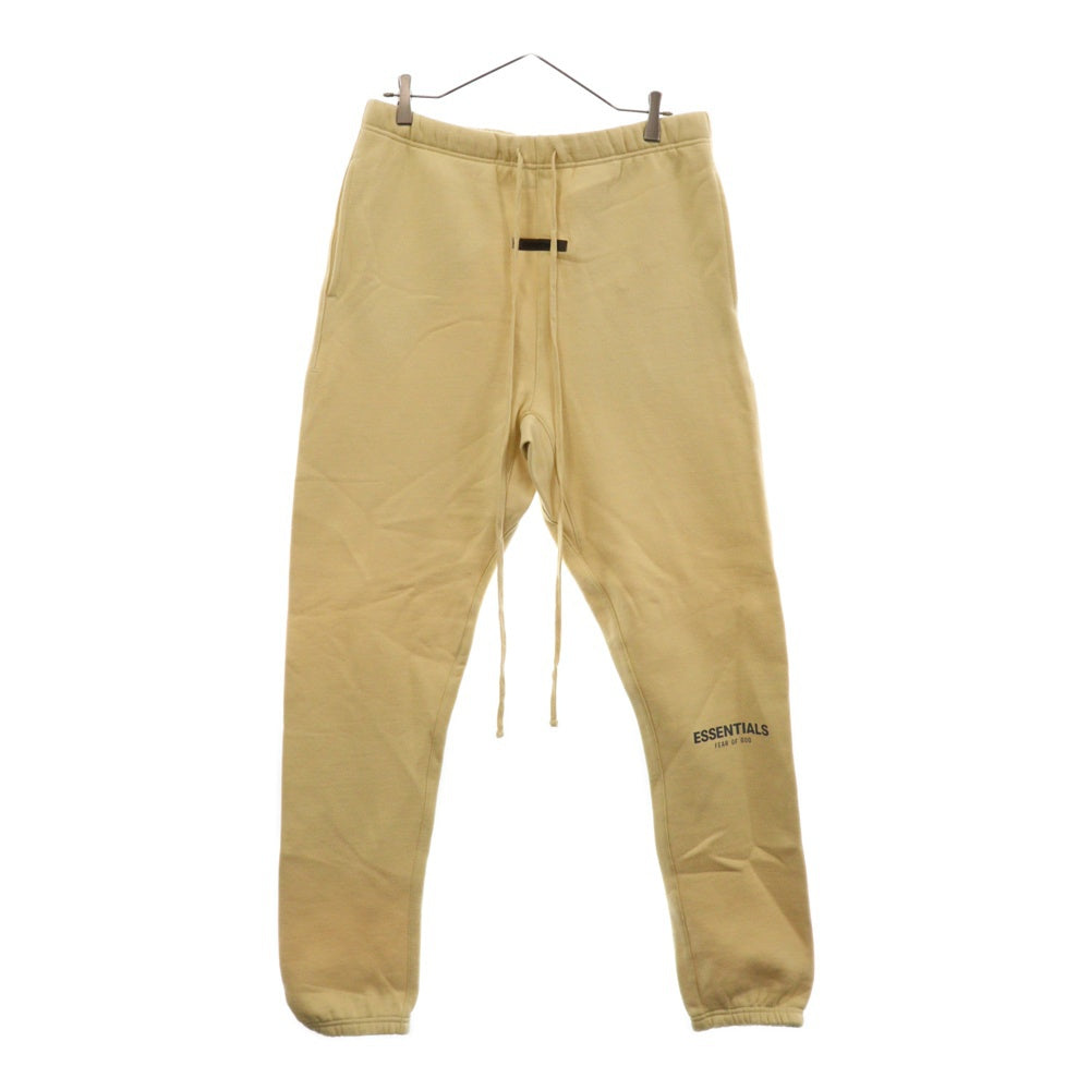 FEAR OF GOD ESSENTIALS(フィアオブゴッド エッセンシャルズ) SWEAT PANTS リフレクターロゴプリント スウェットパンツ アイボリー