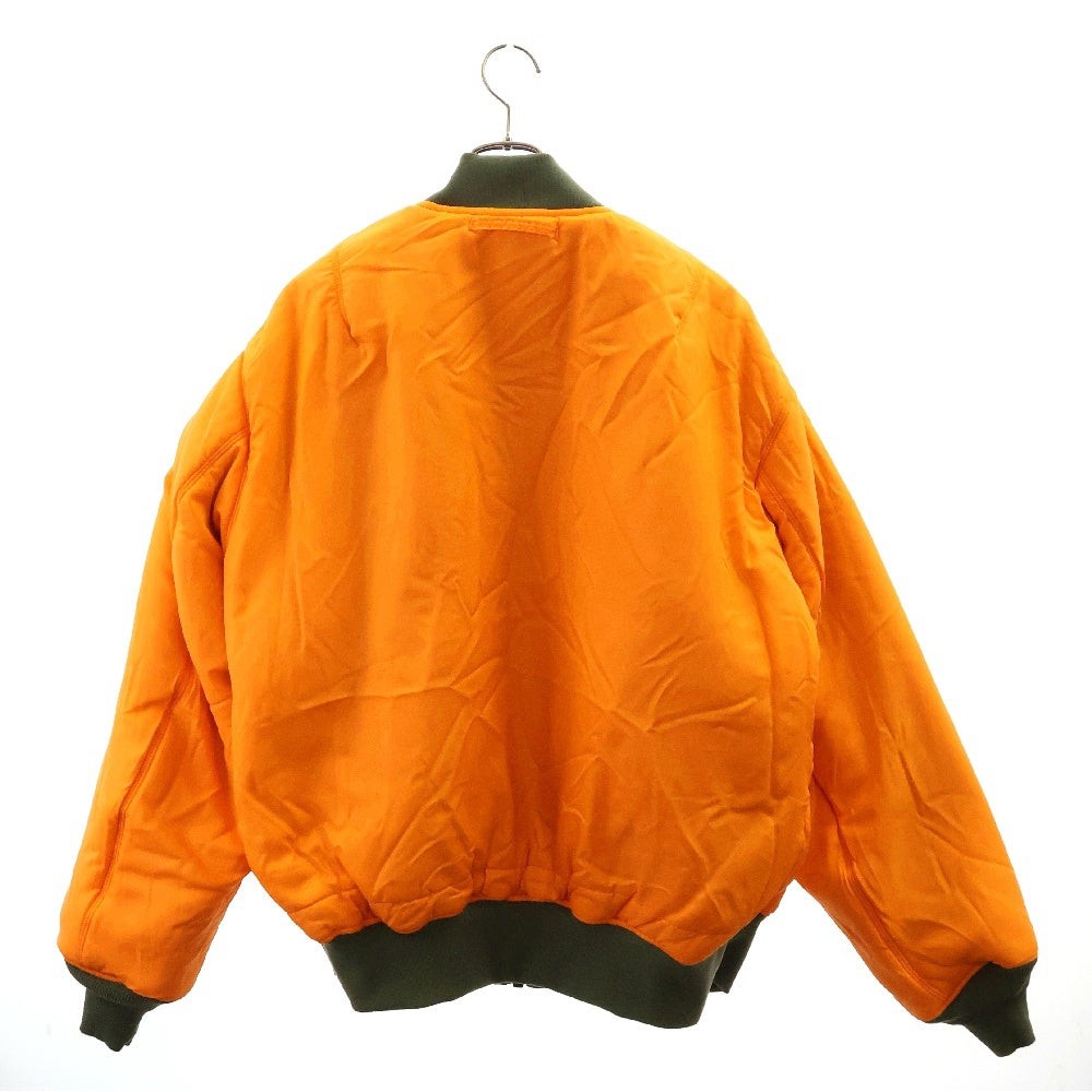 mastermind JAPAN(マスターマインドジャパン) ×Alpha PATCHED PRINT MA-1 アルファ アームロゴ ボンバージャケット ブルゾン カーキ TA1734-9003