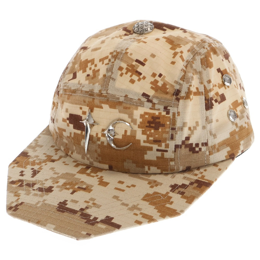 THUG CLUB(サグクラブ) 24AW TC ARMY CAP アーミーキャップ カモ柄 帽子 ベージュ TC24AC2103