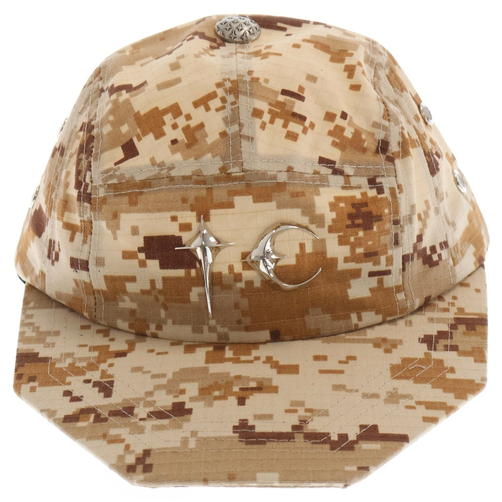THUG CLUB(サグクラブ) 24AW TC ARMY CAP アーミーキャップ カモ柄 帽子 ベージュ TC24AC2103