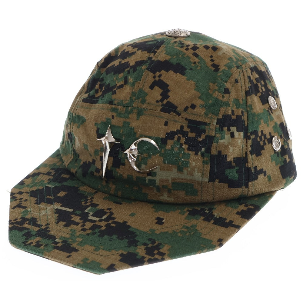 THUG CLUB(サグクラブ) 24AW TC ARMY CAP アーミーキャップ カモ柄 帽子 グリーン TC24AC2104