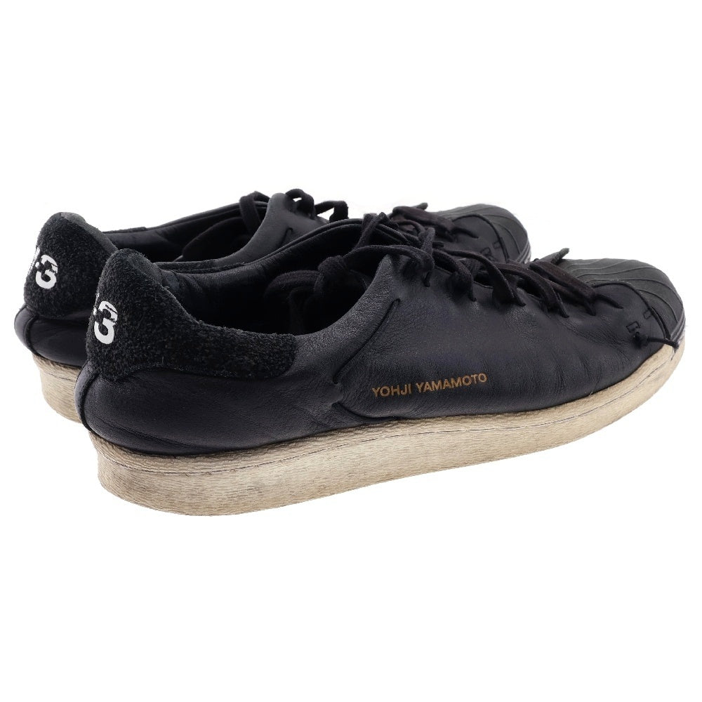 Y-3(ワイスリー) SUPER KNOT レザー ローカットスニーカー ブラック US8/26cm CG6082