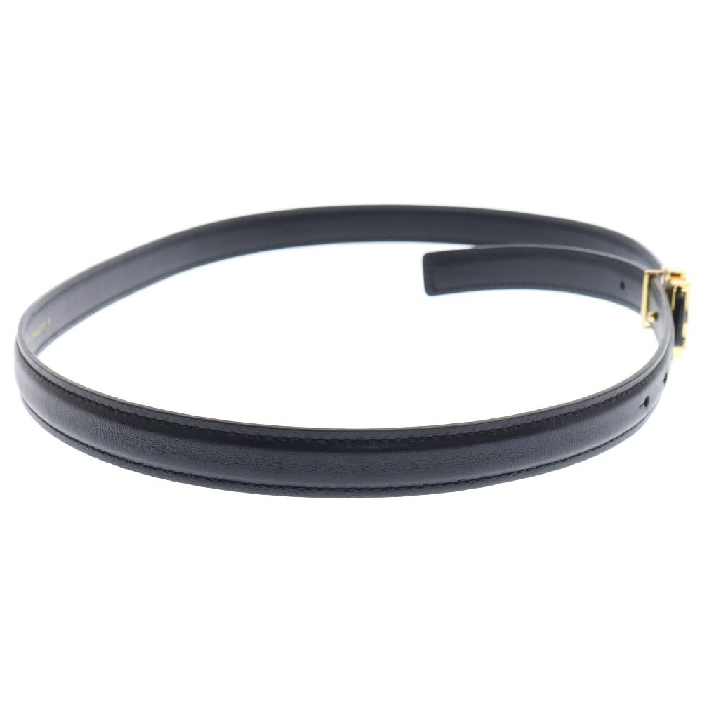 AMIRI(アミリ) MA 2 CM BELT ロゴプレート レザー ベルト ブラック AMACBL1017