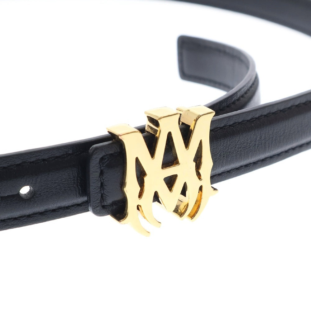 AMIRI(アミリ) MA 2 CM BELT ロゴプレート レザー ベルト ブラック AMACBL1017