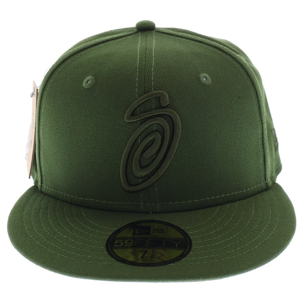 STUSSY(ステューシー) ×NEW ERA ニューエラ Sロゴ ベースボールキャップ 帽子 7 1/8 グリーン