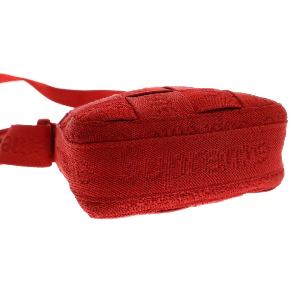SUPREME(シュプリーム) 24SS Woven Shoulder Bag ロゴ ウーブン ショルダーバッグ レッド