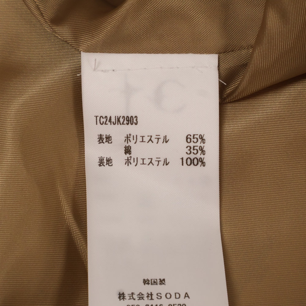 THUG CLUB(サグクラブ) 24AW TC ARMY BLAZER TC24JK2903 アーミーブレザー カモフラ総柄テーラードジャケット ブラウン
