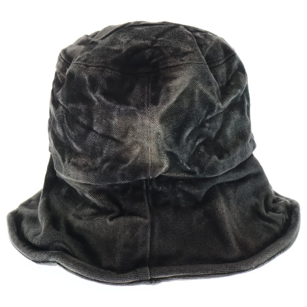 THUG CLUB(サグクラブ) 24AW Bio Army Bucket Hat アーミー デニム バケットハット 帽子 ブラック TC24AC2601