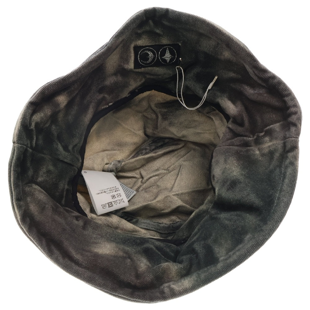 THUG CLUB(サグクラブ) 24AW Bio Army Bucket Hat アーミー デニム バケットハット 帽子 ブラック TC24AC2601