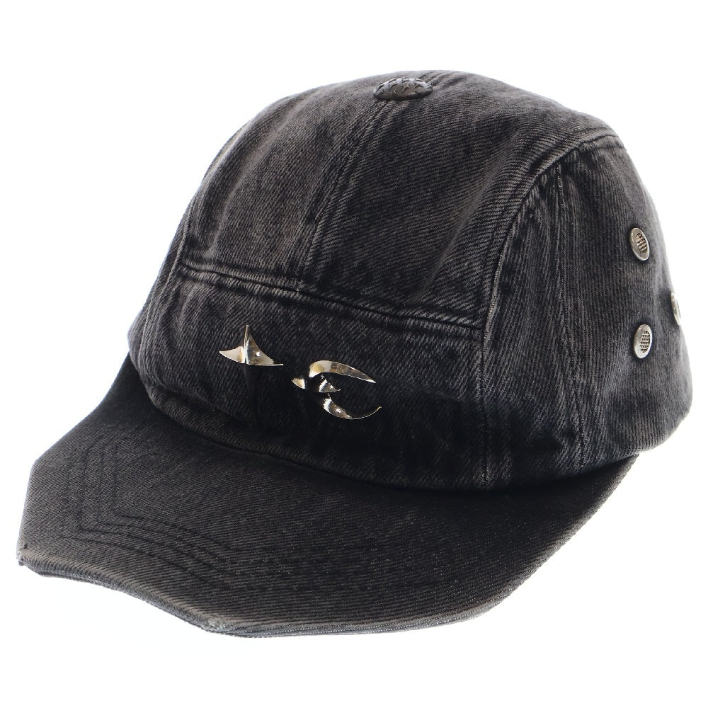 THUG CLUB(サグクラブ) 24AW TC ARMY CAP アーミー デニムキャップ 帽子 ブラック TC24AC2105
