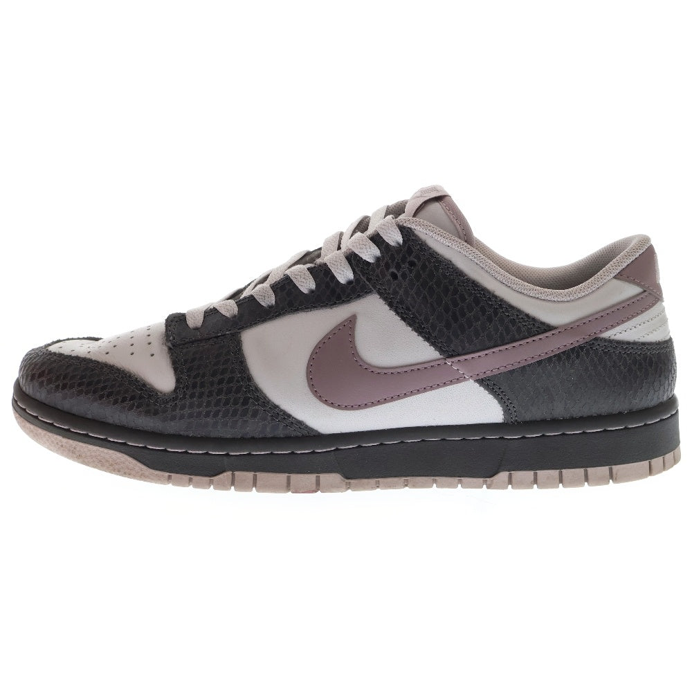 NIKE(ナイキ) DUNK LOW SE ダンク スネークスキン ローカットスニーカー カーキ/ホワイト US10.5/28.5cm HV6932-299