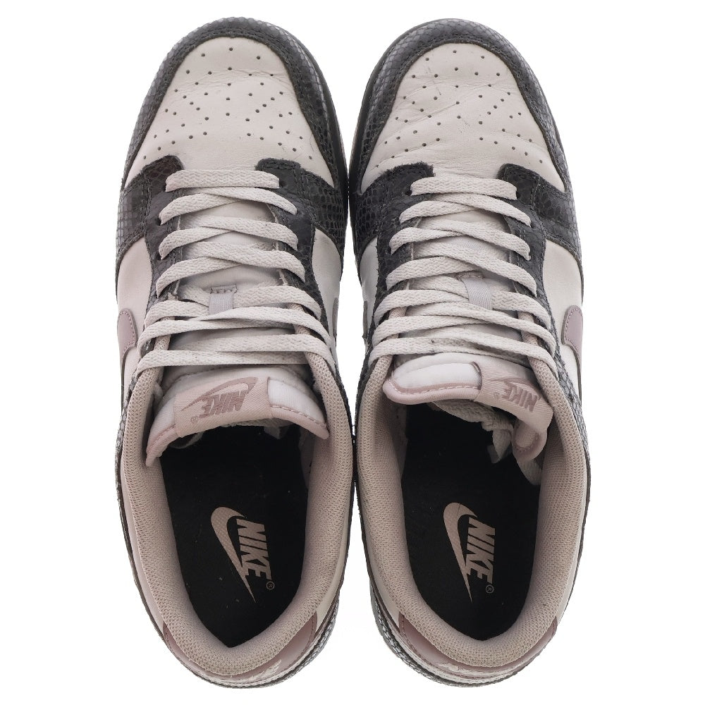 NIKE(ナイキ) DUNK LOW SE ダンク スネークスキン ローカットスニーカー カーキ/ホワイト US10.5/28.5cm HV6932-299