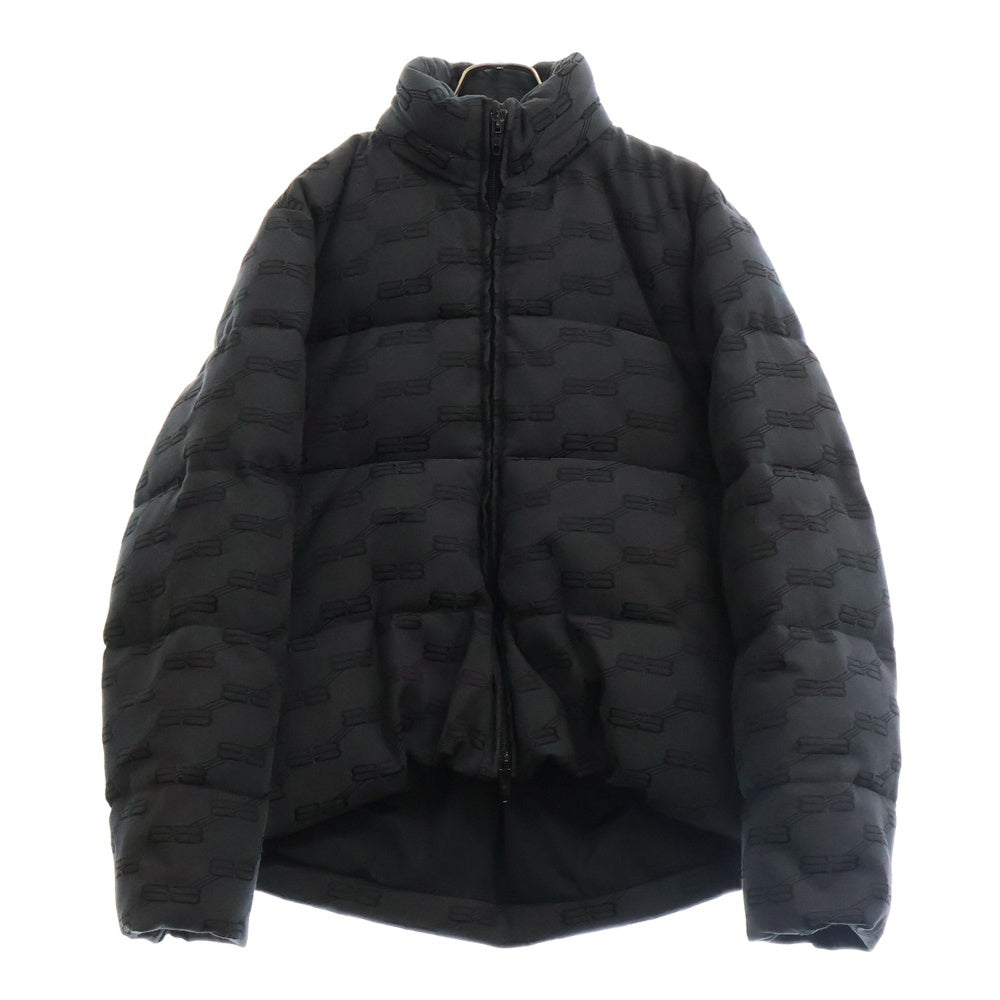 BALENCIAGA(バレンシアガ) 22AW Short Down Jacket 総柄ショートダウンジャケット グレー 719863 TMQ30