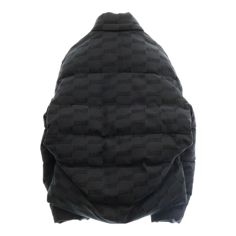 BALENCIAGA(バレンシアガ) 22AW Short Down Jacket 総柄ショートダウンジャケット グレー 719863 TMQ30