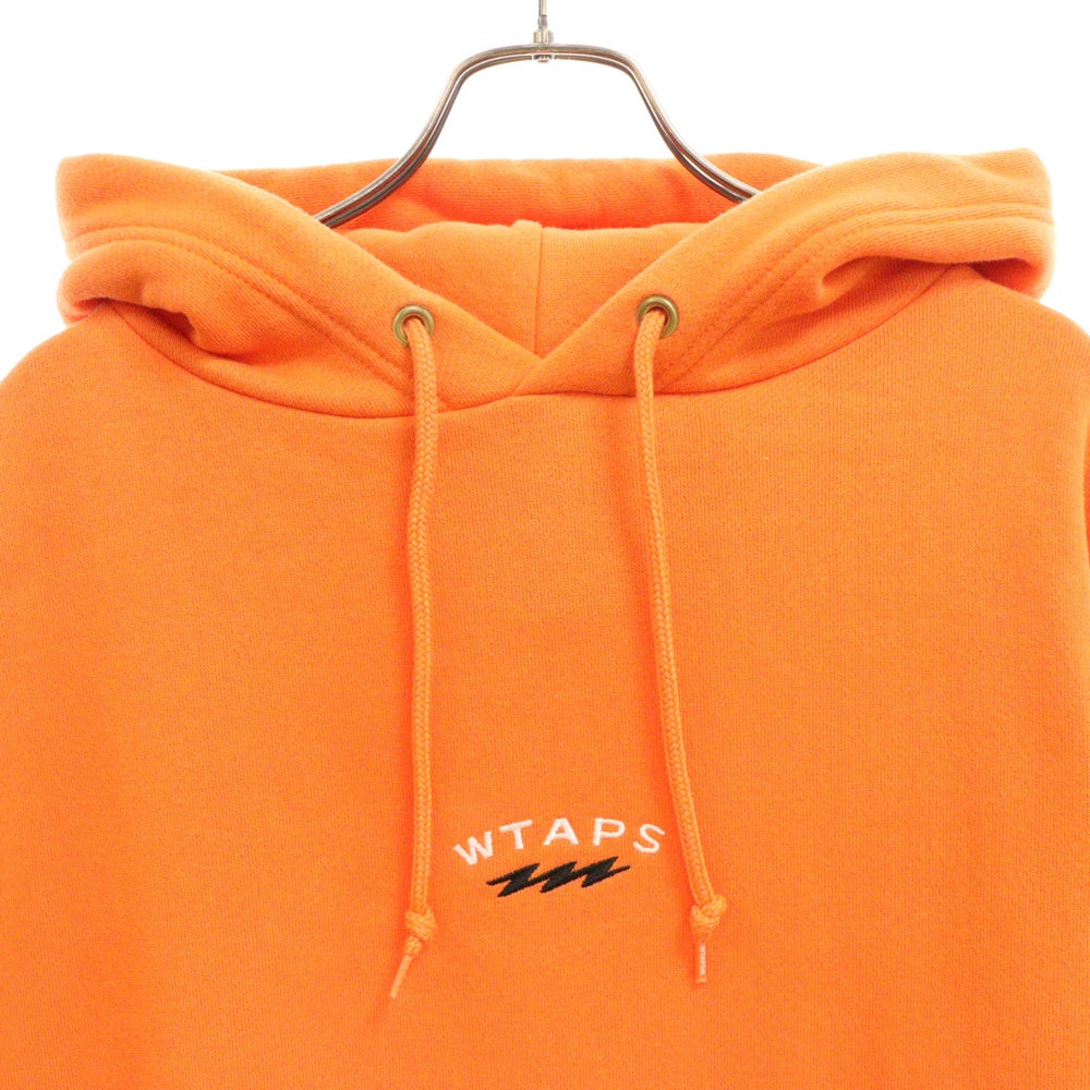 WTAPS(ダブルタップス) 21AW THOR HOODED COPO フロントロゴ刺繍 プルオーバースウェットパーカー フーディ オレンジ 212ATDT-CSM20