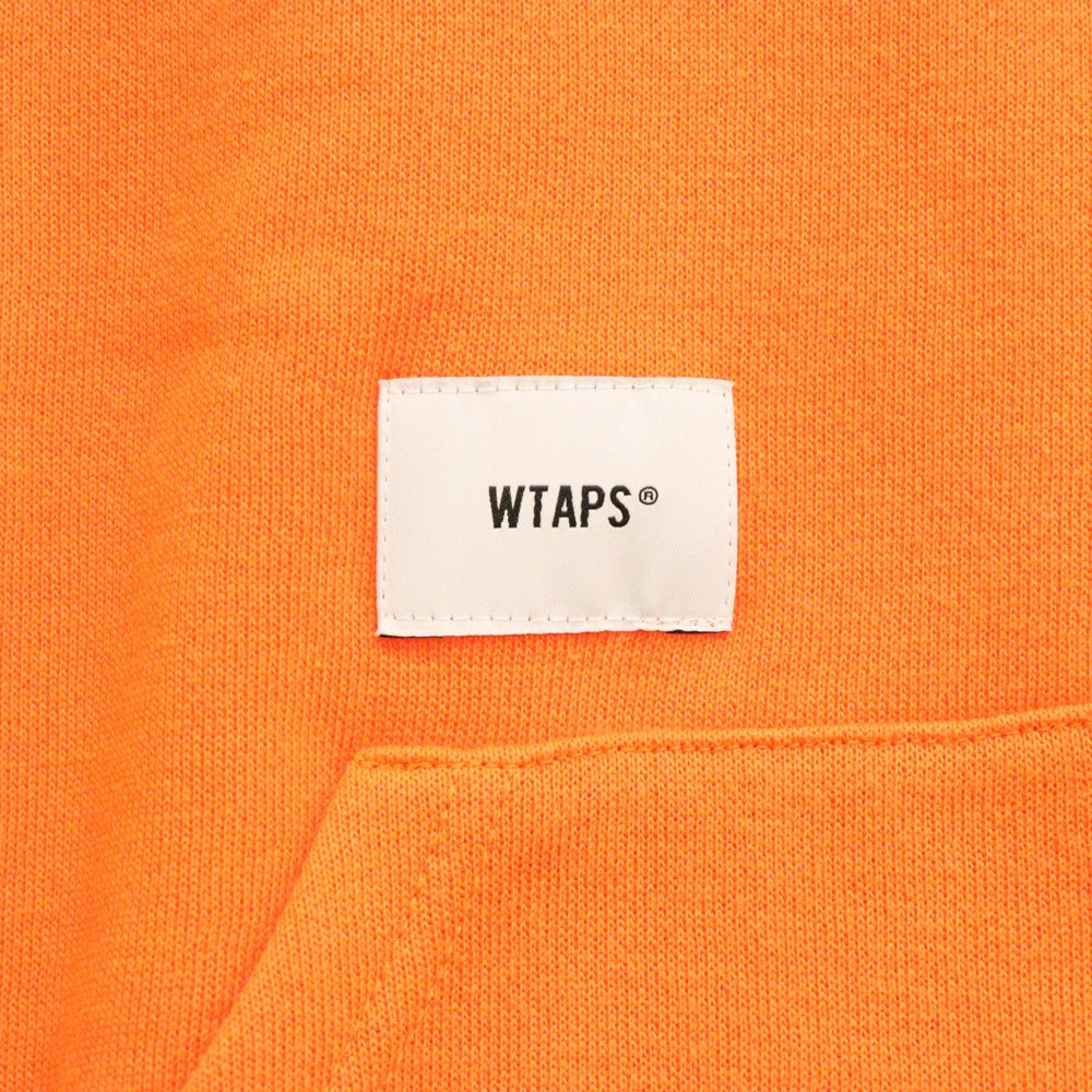 WTAPS(ダブルタップス) 21AW THOR HOODED COPO フロントロゴ刺繍 プルオーバースウェットパーカー フーディ オレンジ 212ATDT-CSM20
