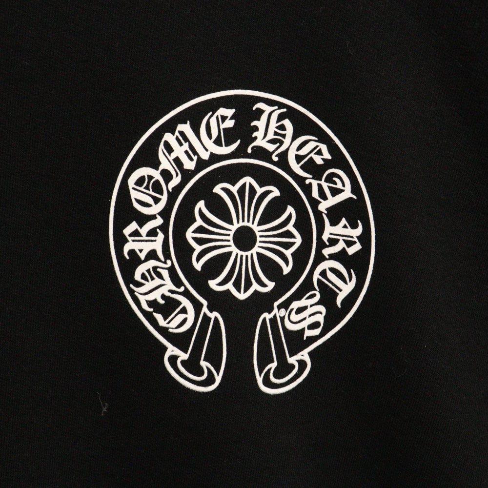CHROME HEARTS(クロムハーツ) HONG KONG HORSESHOE PULLOVER HOODIE 香港限定 ホースシュープリント プルオーバーパーカー フーディ スウェット ブラック