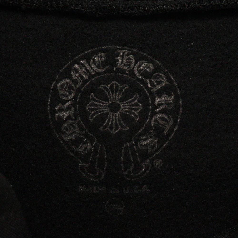 CHROME HEARTS(クロムハーツ) HONG KONG HORSESHOE PULLOVER HOODIE 香港限定 ホースシュープリント プルオーバーパーカー フーディ スウェット ブラック
