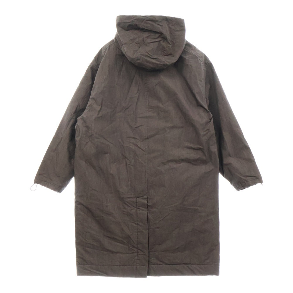 THUG CLUB(サグクラブ) 24AW SNIPER HOOD JACKET スナイパーフードジャケット ロングナイロンパファーコート ブラック TC24PA0401