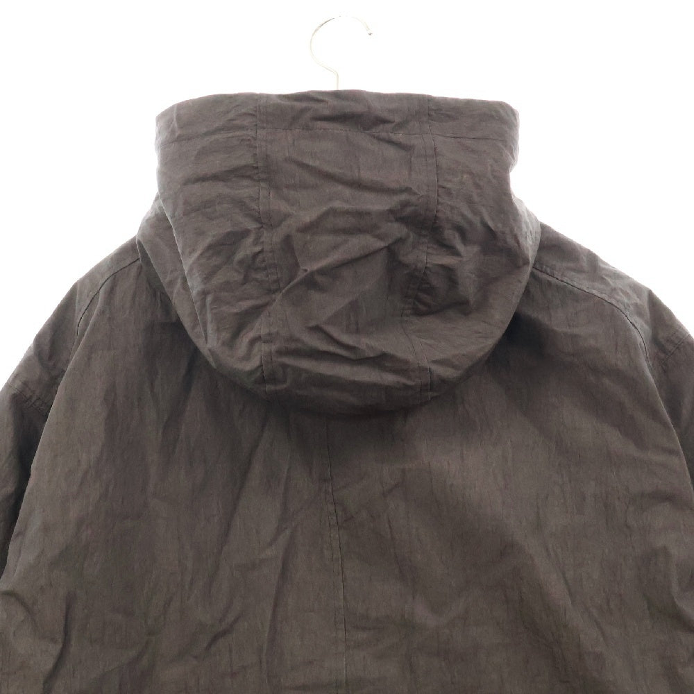 THUG CLUB(サグクラブ) 24AW SNIPER HOOD JACKET スナイパーフードジャケット ロングナイロンパファーコート ブラック TC24PA0401