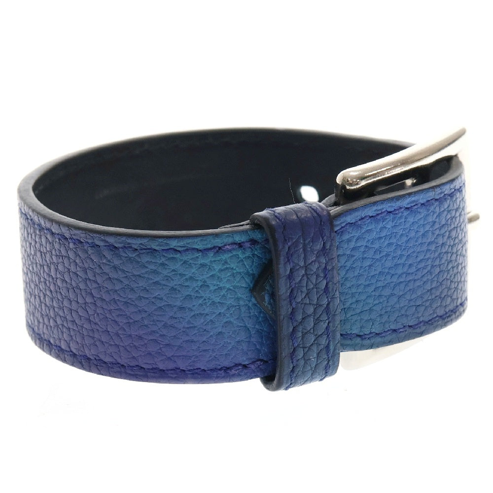HERMES(エルメス) エトリヴィエール レザーブレスレット ブルー
