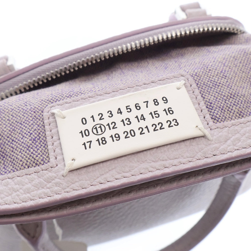 Maison Margiela 11(メゾンマルジェラ11) 5AC マイクロ 2way レザー ハンドバッグ ショルダーバッグ パープル S56WG0081 P4455
