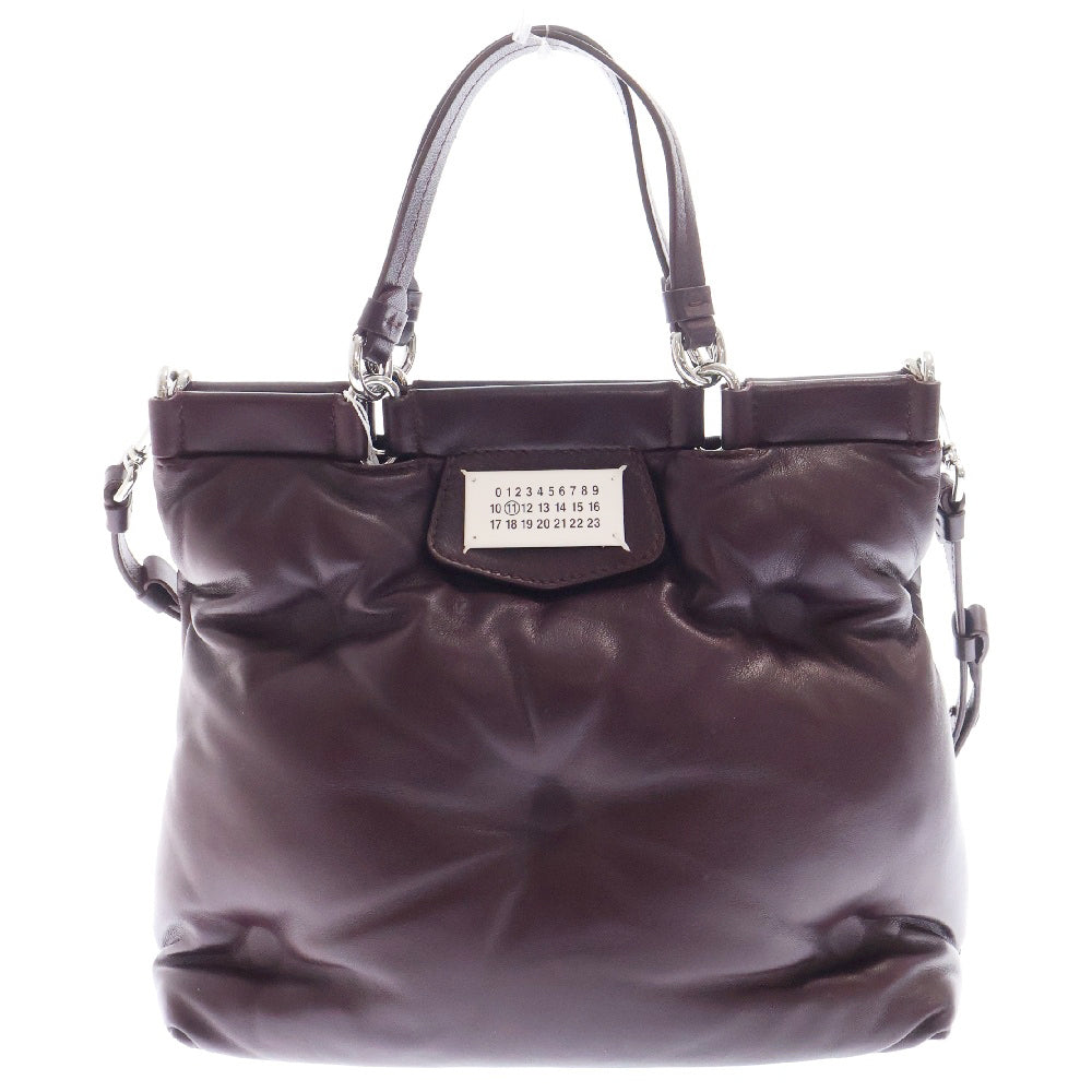 Maison Margiela 11(メゾンマルジェラ11) Glam Slam 2way レザー ハンドバッグ ショルダーバッグ レッド S56WD0133 P4300