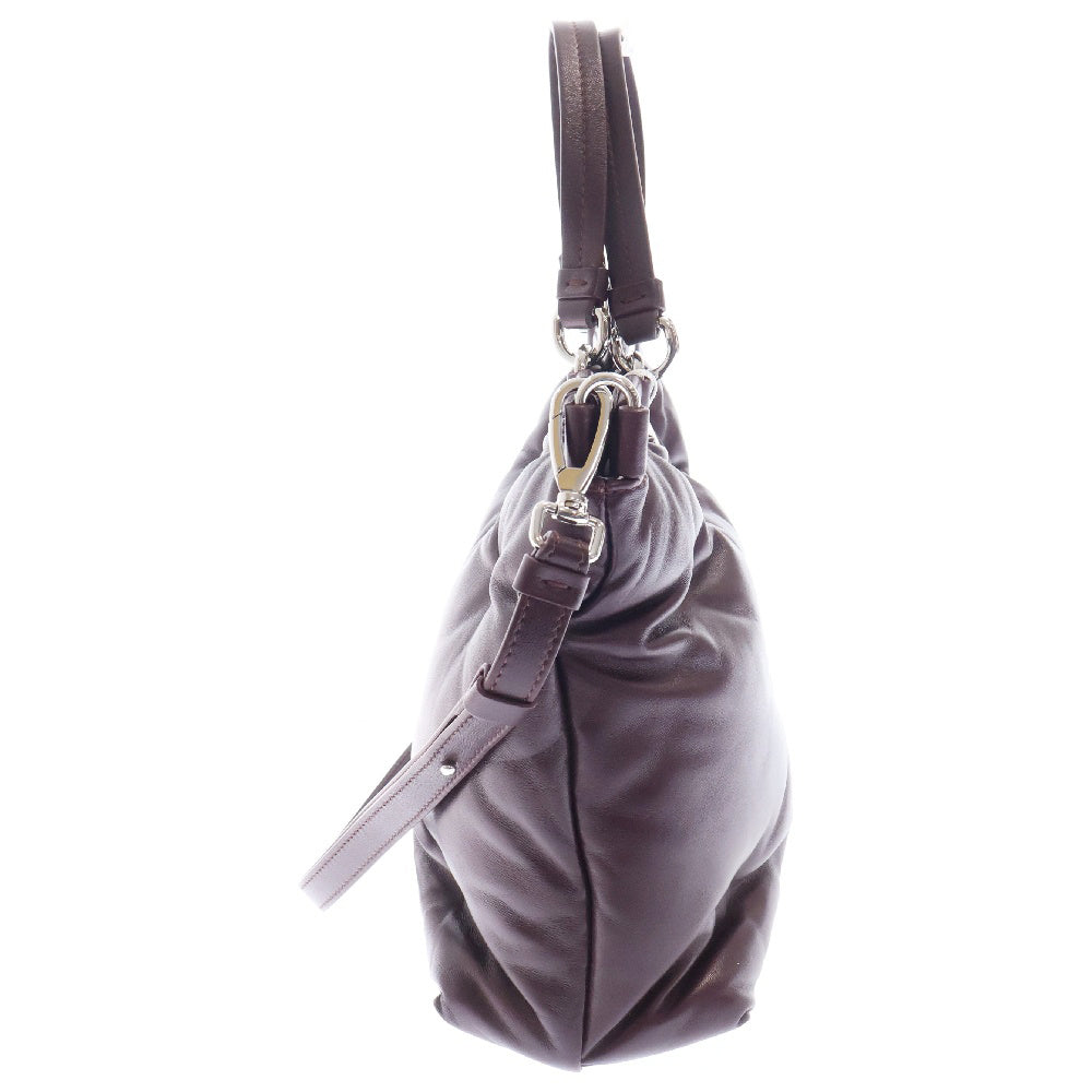 Maison Margiela 11(メゾンマルジェラ11) Glam Slam 2way レザー ハンドバッグ ショルダーバッグ レッド S56WD0133 P4300