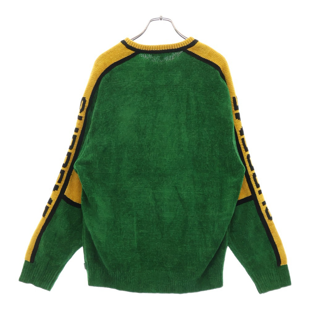 SUPREME(シュプリーム) 22AW Stripe Chenille Sweater ニットセーター グリーン