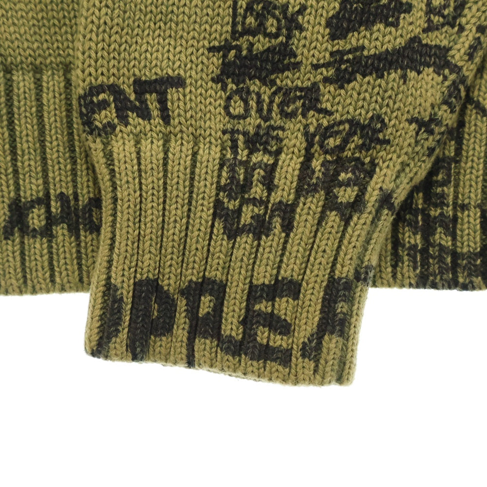 SUPREME(シュプリーム) 23SS Gonz Poems Sweater ゴンズ ポエムズ ニットセーター カーキ