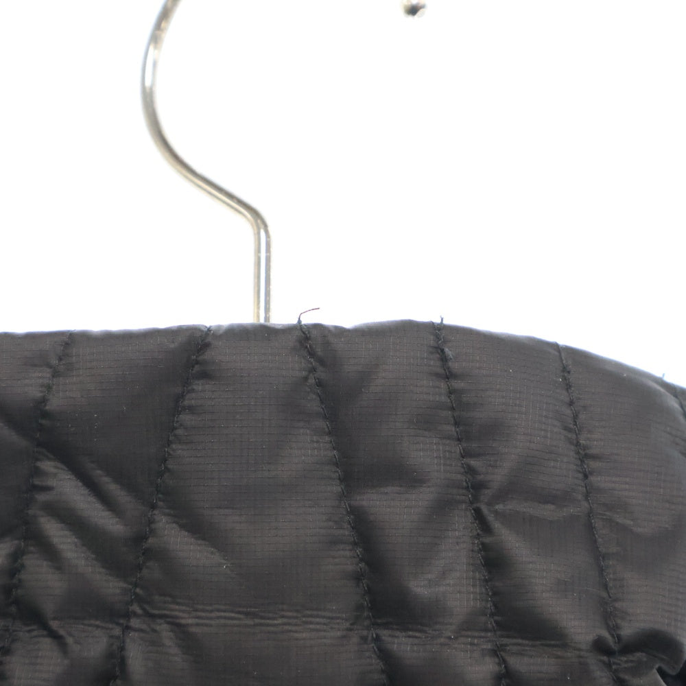 THUG CLUB(サグクラブ) 23AW Cave Goose Down Vest ケイブ キルティングデザイン ジップアップノースリーブ グースダウンベスト ジャケット ブラック TC23PA0203