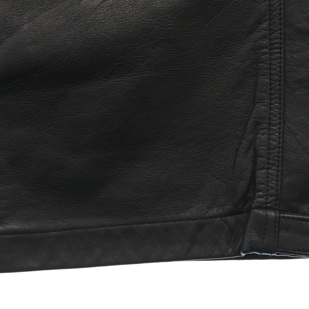 STUSSY(ステューシー) MILITARY CG PANT LTH レザー カーゴパンツ ブラック116682