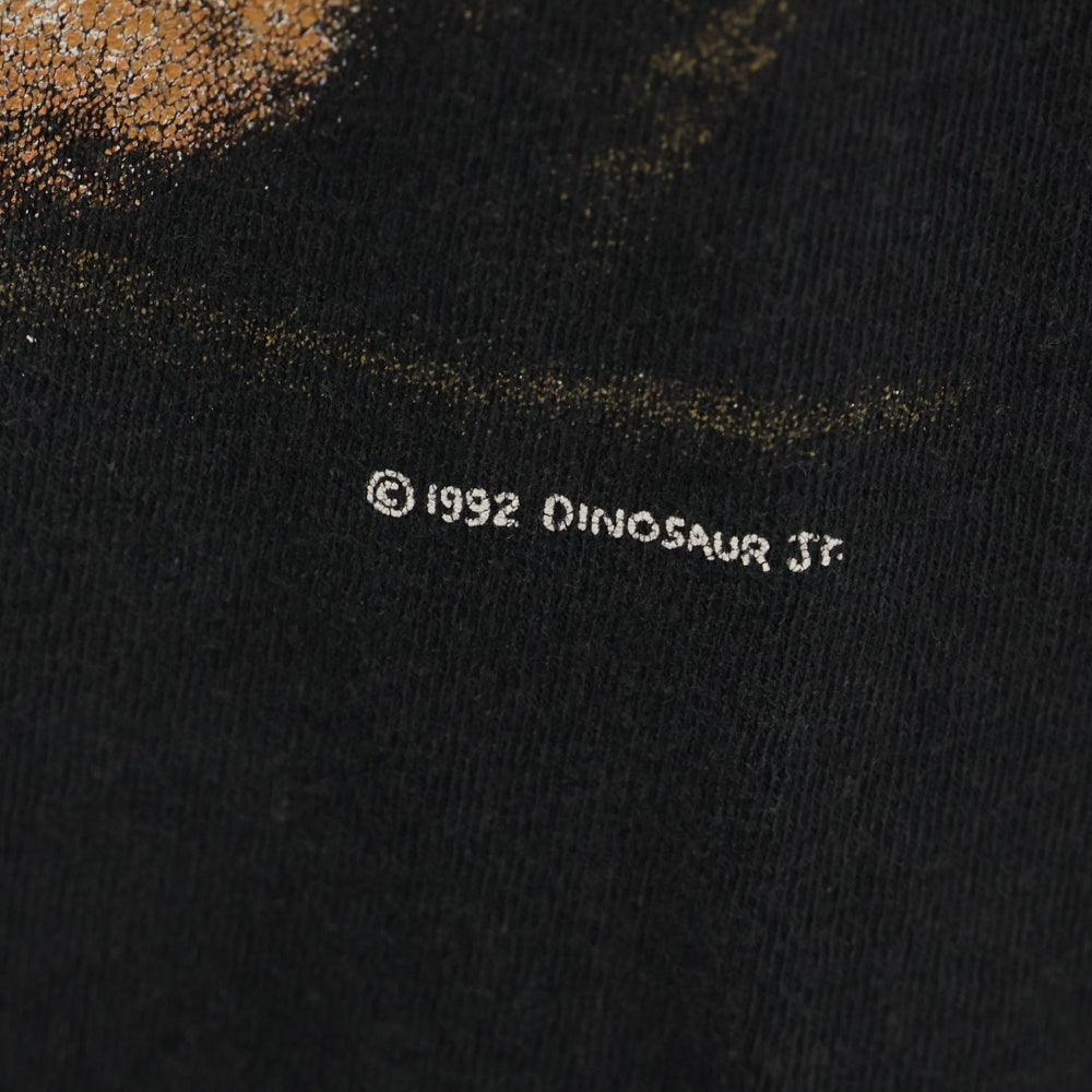 VINTAGE(ヴィンテージ) 90s DINOSAUR Jr 1992 Whatever's Cool with Me DOG TEE ダイナソージュニア フロントプリント半袖Tシャツ カットソー ブラック