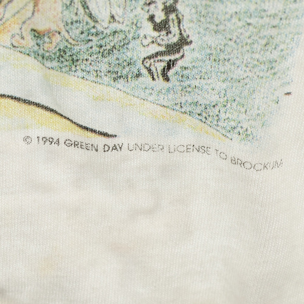 VINTAGE(ヴィンテージ) 90s GREEN DAY 1994 TOUR グリーンデイ 1994 ツアープリント半袖Tシャツ ホワイト
