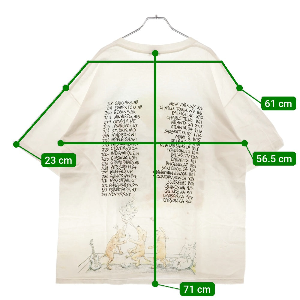 VINTAGE(ヴィンテージ) 90s GREEN DAY 1994 TOUR グリーンデイ 1994 ツアープリント半袖Tシャツ ホワイト