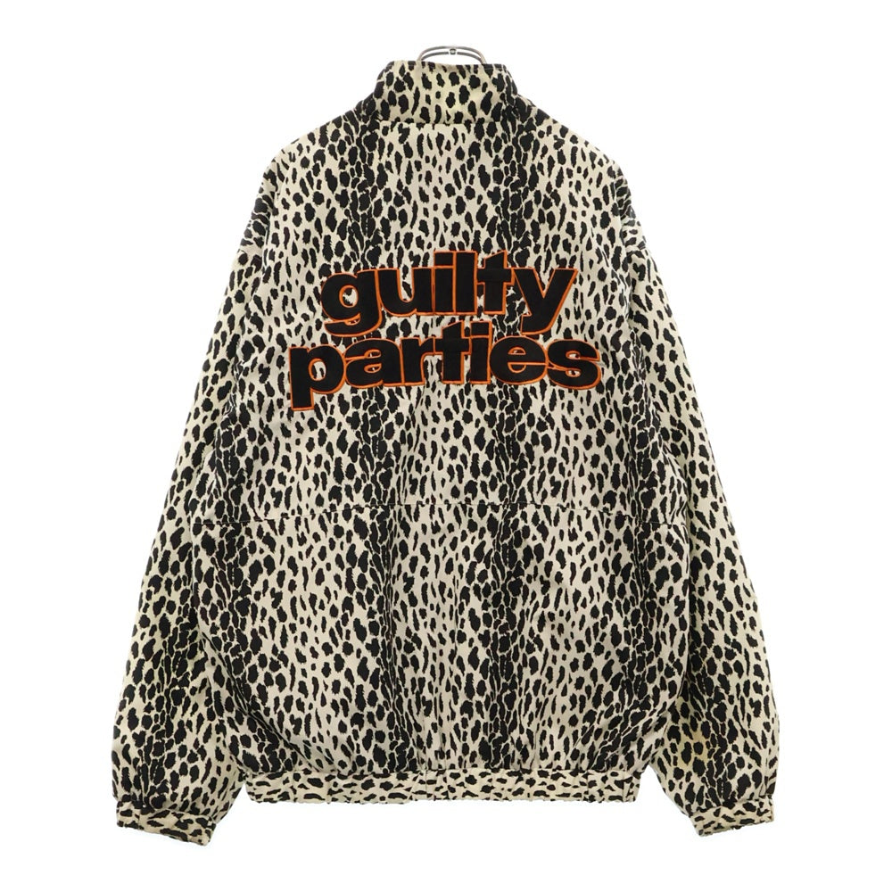 WACKO MARIA(ワコマリア) 23SS LEOPARD TRACK JACKET レオパード ジップアップ トラックジャケット ホワイト WMO-TJ04
