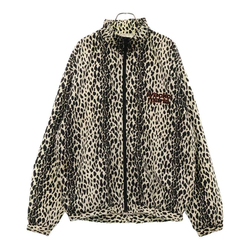 WACKO MARIA(ワコマリア) 23SS LEOPARD TRACK JACKET レオパード ジップアップ トラックジャケット ホワイト WMO-TJ04