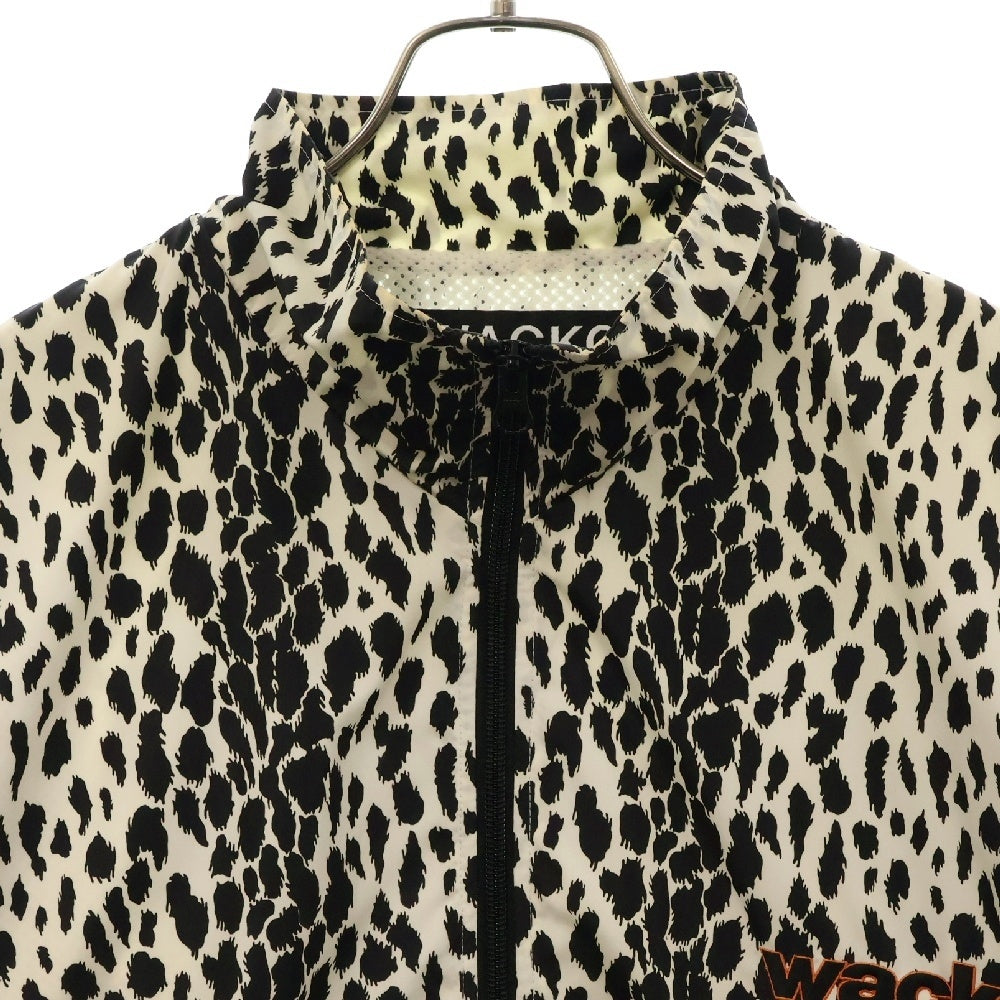 WACKO MARIA(ワコマリア) 23SS LEOPARD TRACK JACKET レオパード ジップアップ トラックジャケット ホワイト WMO-TJ04