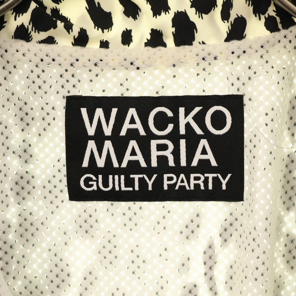 WACKO MARIA(ワコマリア) 23SS LEOPARD TRACK JACKET レオパード ジップアップ トラックジャケット ホワイト WMO-TJ04